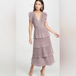 SAYLOR Luba Rainbow Lure Multi Tiered Dress - Sz M